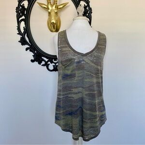 Z Supply Camo Racerback Tank Top with Pocket